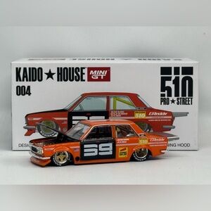 Kaido House X Mini GT Datsun 510 Pro Street OG New Opened Box